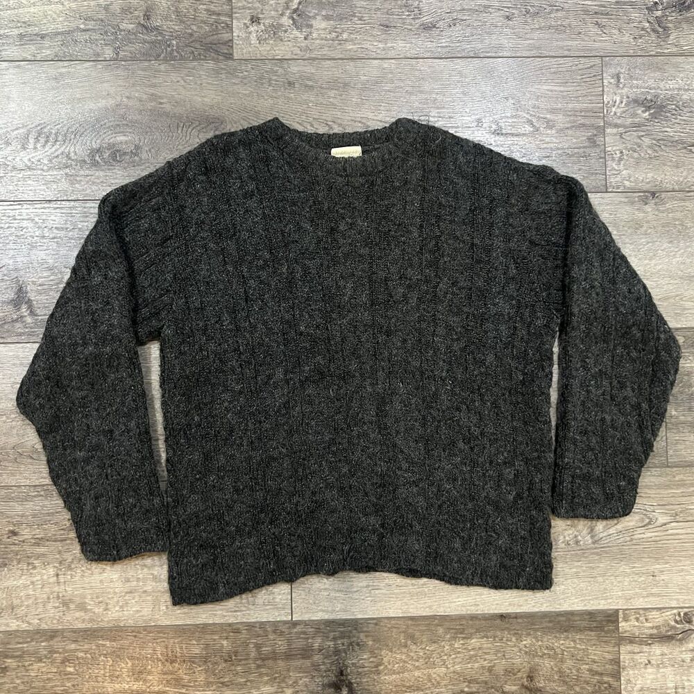 Vintage 90s Coldwater Creek Gray Knit Sweater - Men's Size XL
